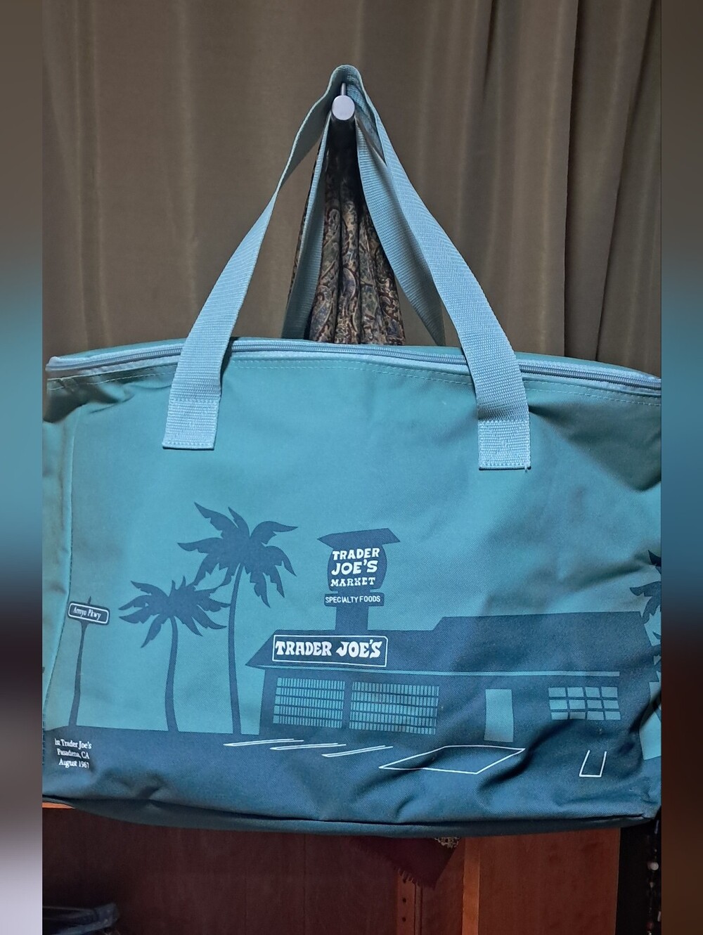 Teal Market Tote Bag TRADER JOE's